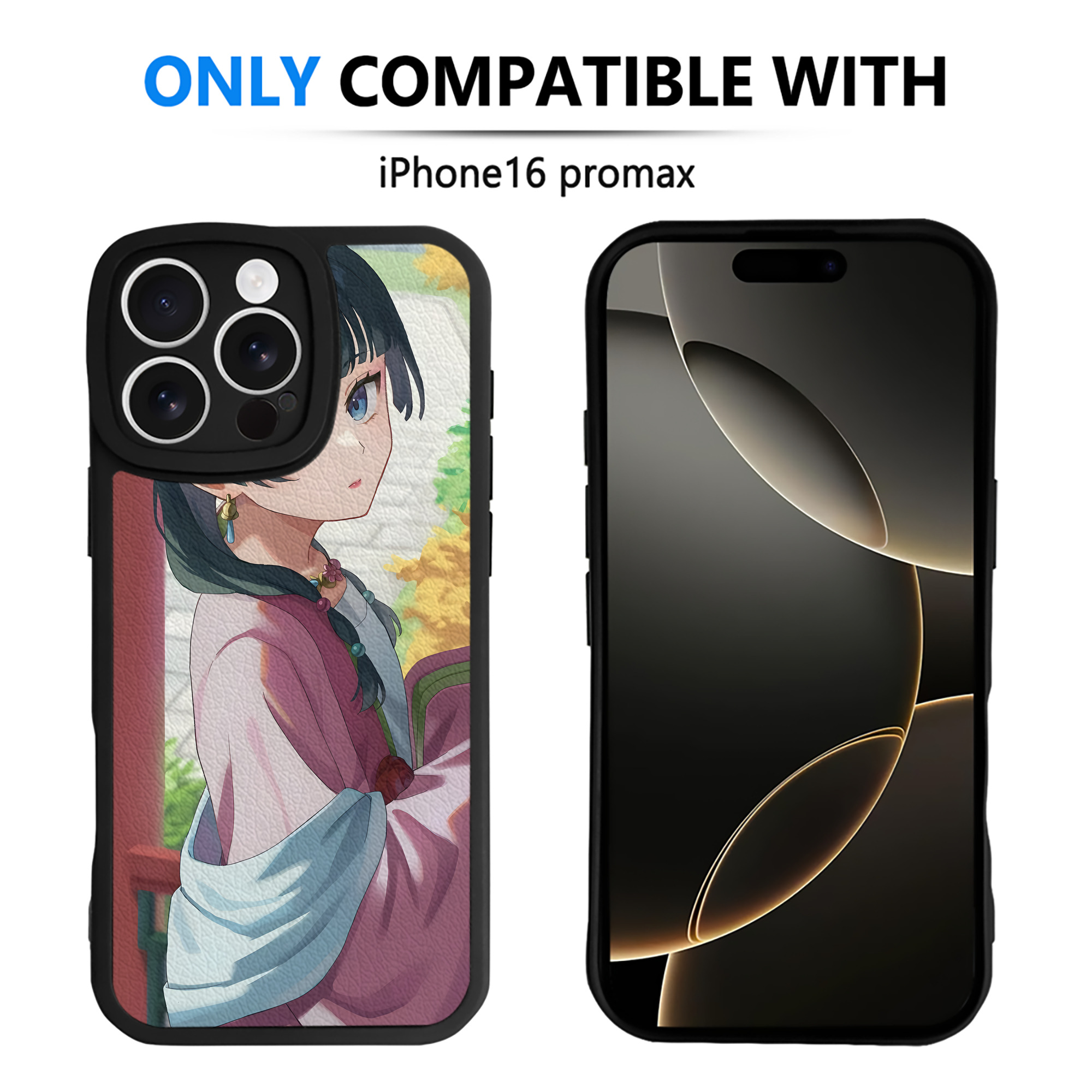 （画像用） 薬屋のひとりごと The Apothecary Diaries 【iPhone 16シリーズ対応】シリコンスマホケース（レザー調） 材質：シリコン